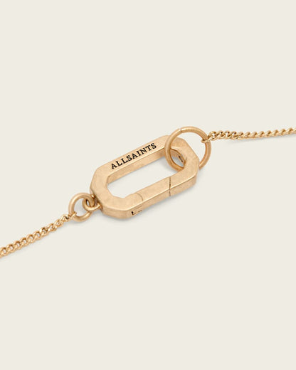 AllSaints Hazel Chain Necklace Women's Warm Brass Women's