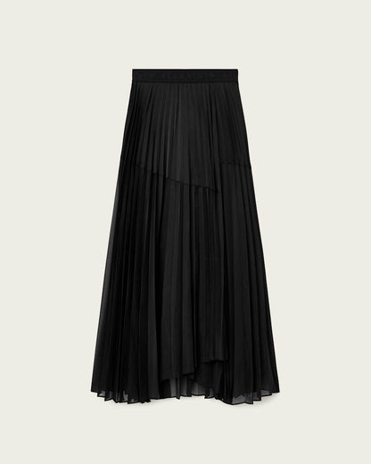 AllSaints Micaela Pleated Skirt Women's Black Women's