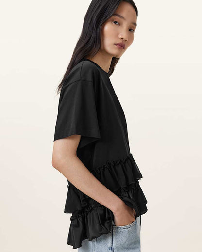 AllSaints Feyre Relaxed Fit T Shirt Women's Black Women's