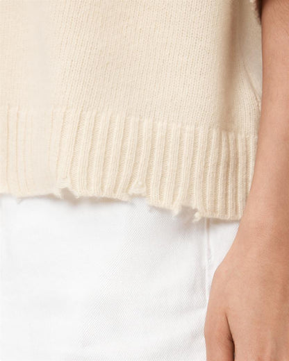 AllSaints Nix Cashmere Relaxed T Shirt Women's Chalk White Women's
