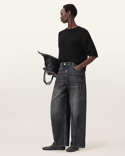 AllSaints Nix Cashmere Relaxed T Shirt Women's Chalk White Women's