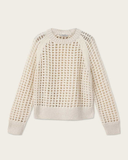 AllSaints Suniva Wool Sweater Women's Chalk White Women's