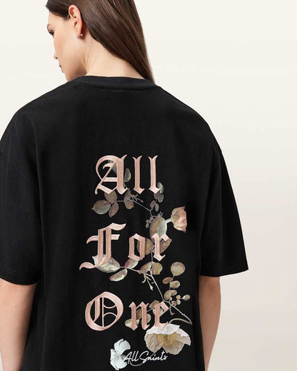 AllSaints Oneness Etta Oversized T Shirt Women's White Women's
