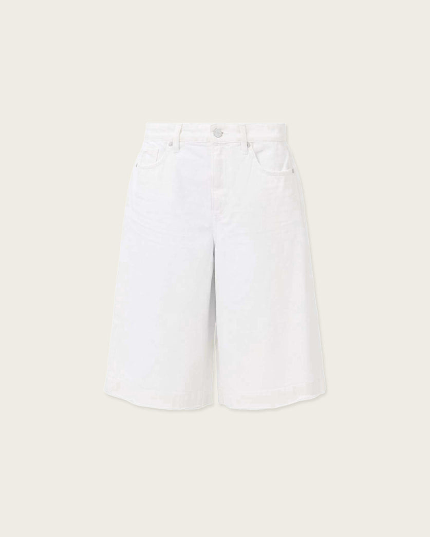 AllSaints Louie Wide Leg Shorts Women's Off White Women's