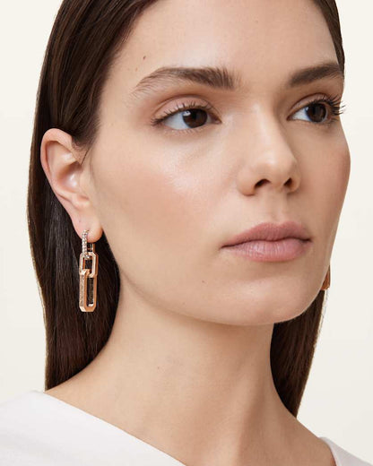 AllSaints Hattie Drop Earrings Women's Warm Brass Women's