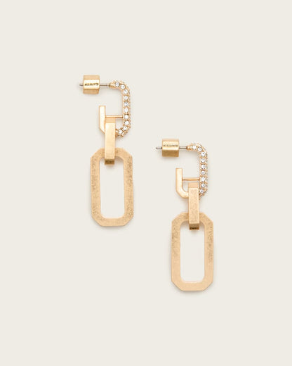 AllSaints Hattie Drop Earrings Women's Warm Brass Women's