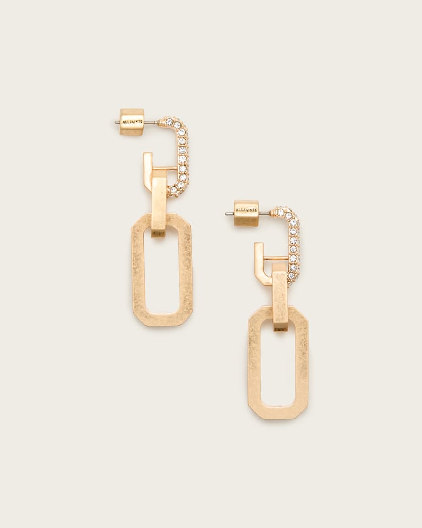 AllSaints Hattie Drop Earrings Women's Warm Brass Women's