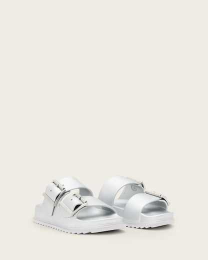 AllSaints Sian Eva Buckle Sandals Women's Chalk White Women's