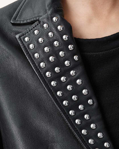 AllSaints Corinna Studded Blazer Women's Black Women's