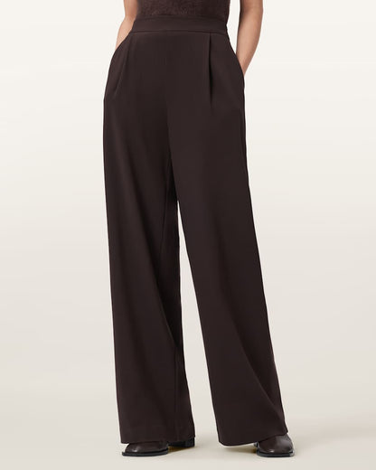 AllSaints Aleida Lightweight Wide Leg Pants Women's Oxblood Red Women's