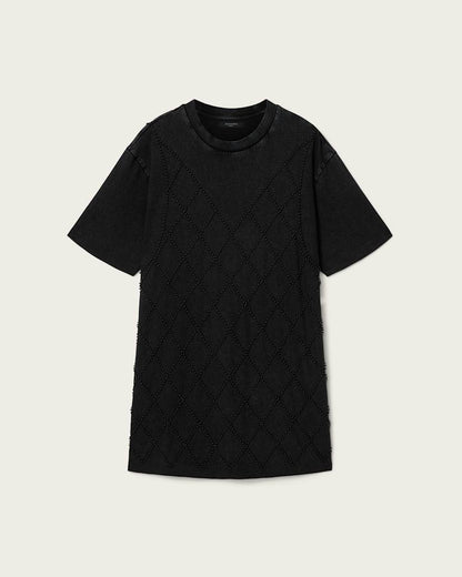 AllSaints Darcey Relaxed Fit Mini T Shirt Dress Women's Washed Black Women's