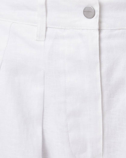 AllSaints Becca Linen Barrel Leg Pants Women's Antique White Women's