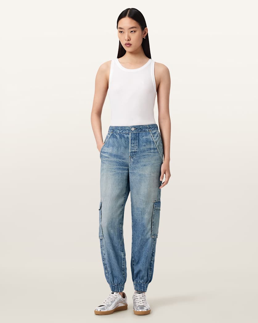 AllSaints Selma Illusion Pants Women's Illusion Indigo Women's