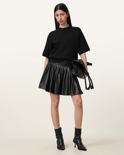 AllSaints Remi Knitted Tee Women's Black Women's