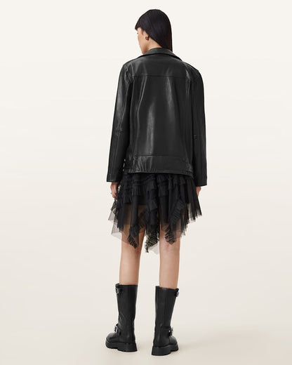 AllSaints Jayde Ruffled Tulle Mini Skirt Women's Blush Pink Women's