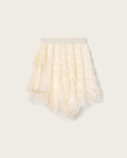 AllSaints Jayde Ruffled Tulle Mini Skirt Women's Blush Pink Women's