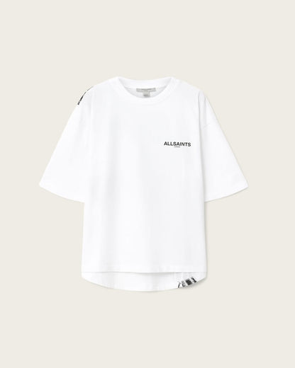 AllSaints Swoop Amelie Oversized T Shirt Women's Optic White Women's
