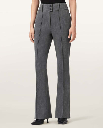 AllSaints Astra Flared Pants Women's Grey Women's