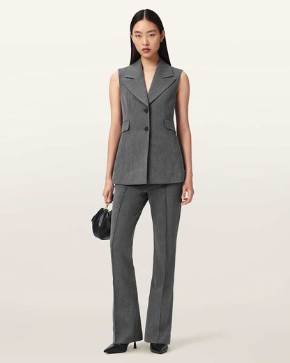 AllSaints Astra Tailored Vest Women's Grey Women's