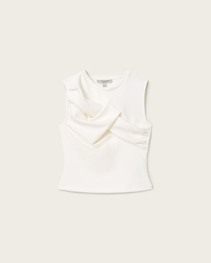 AllSaints Nella Slim Fit Sleeveless Tank Top Women's Fossil White Women's