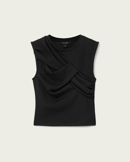 AllSaints Nella Slim Fit Sleeveless Tank Top Women's Fossil White Women's