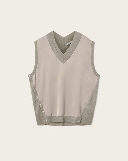 AllSaints Bern Studded Wool Tank Women's Collegiate Blue Women's
