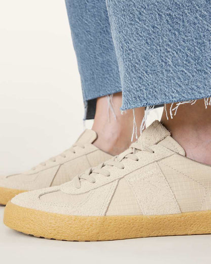 AllSaints Jaimee Low Top Ripstop Trainers Women's Chalk White Women's