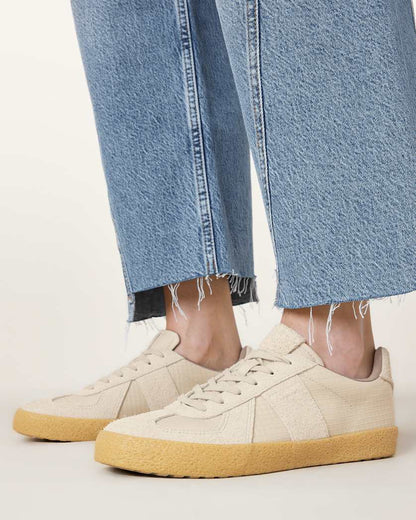 AllSaints Jaimee Low Top Ripstop Trainers Women's Chalk White Women's
