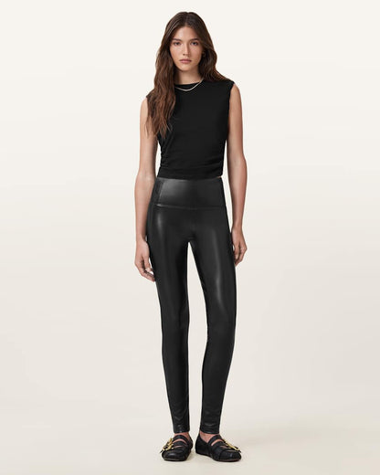 AllSaints Cora High Rise Faux Leggings Women's Black Women's