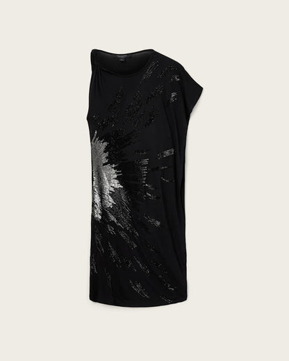AllSaints Sophie Embellished Mini Dress Women's Black Women's