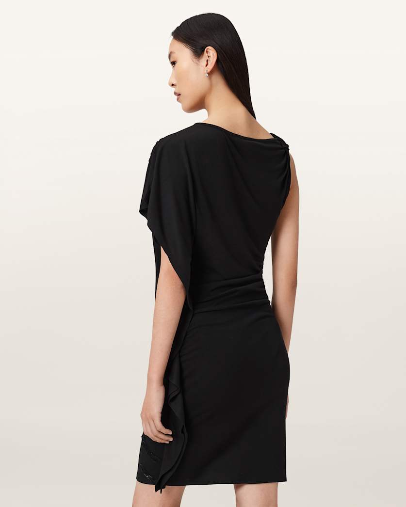 AllSaints Sophie Embellished Mini Dress Women's Black Women's
