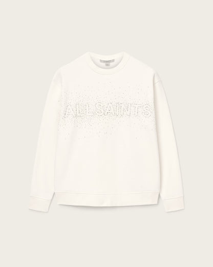 AllSaints Sprinkle Oversized Etta Sweatshirt Women's White Women's