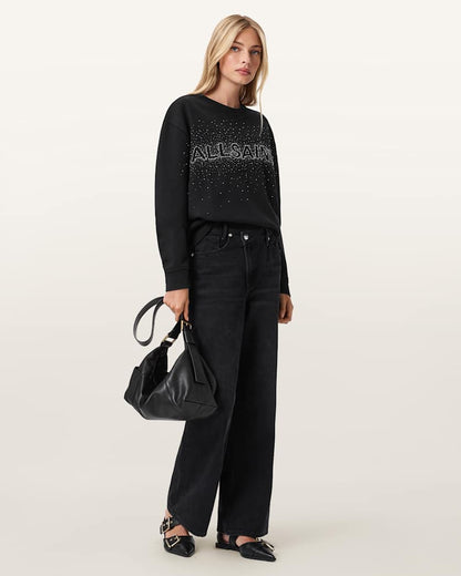 AllSaints Sprinkle Oversized Etta Sweatshirt Women's White Women's
