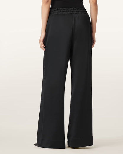 AllSaints Mirri Wide Leg Jersey Joggers Women's Black Women's
