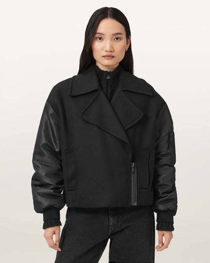 AllSaints Orla Wool Jacket Women's Black Women's