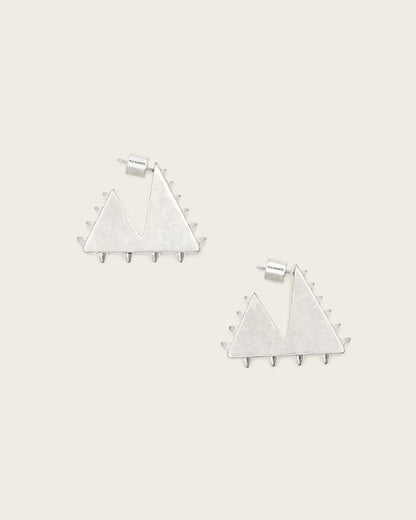AllSaints Mae Spike Small Earrings Women's Warm Silver Women's