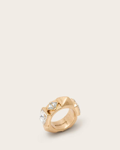 AllSaints Elora Embellished Ring Women's Warm Brass Women's