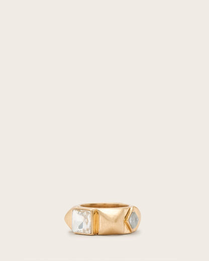 AllSaints Elora Embellished Ring Women's Warm Brass Women's