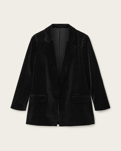 AllSaints Aleida Velvet Blazer Women's Black Women's