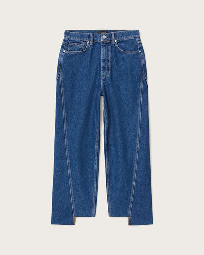 AllSaints Fox Loose Fit Denim Jeans Women's Dark Indigo Women's