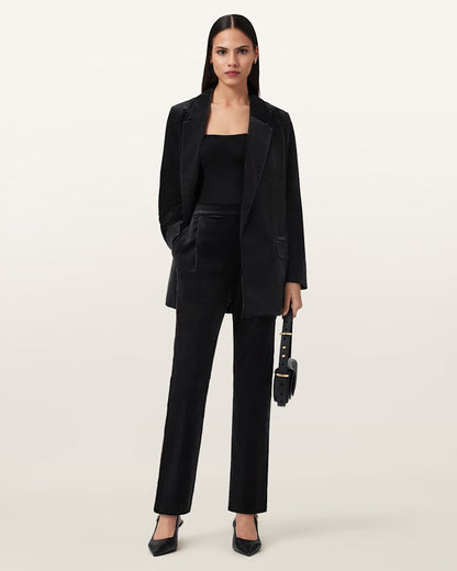 AllSaints Aleida Velvet Pants Women's Black Women's