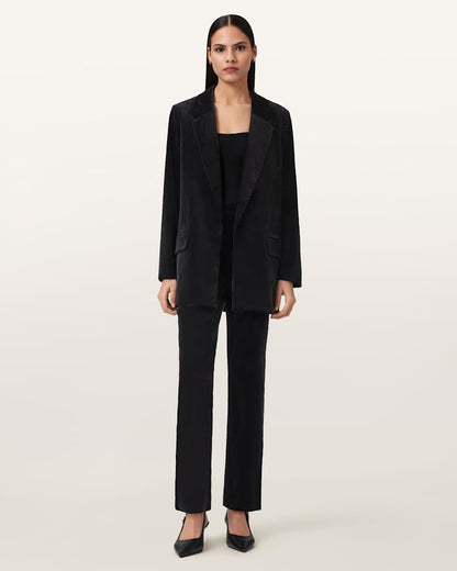 AllSaints Aleida Velvet Pants Women's Black Women's
