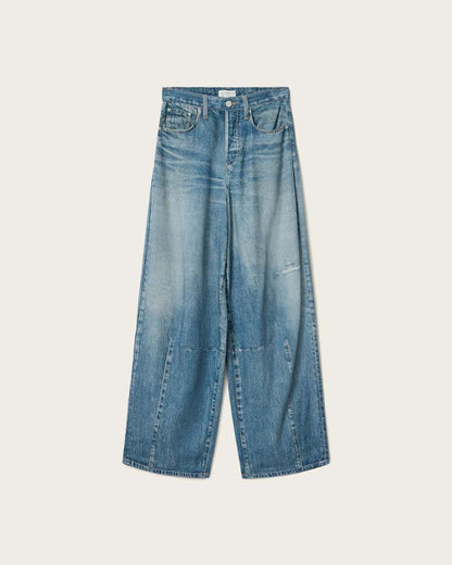 AllSaints Jett Barrel Leg Illusion Of Denim Pants Women's Illusion Indigo Women's
