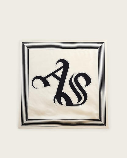 AllSaints Gothic Allsaints Silk Scarf Women's Pebble White Women's