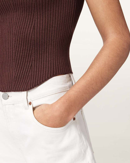AllSaints Cruz Slim Fit Bodice Women's Burnt Umber Women's