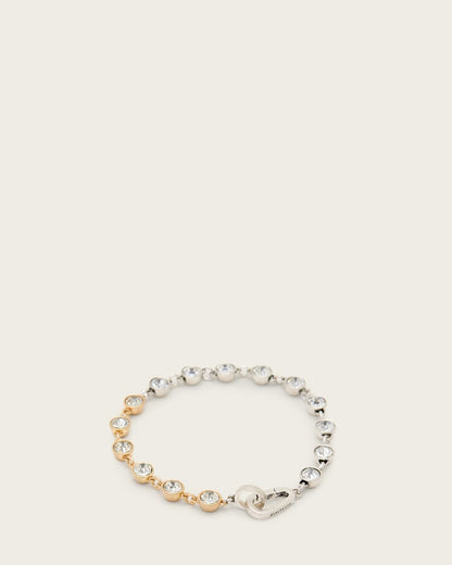AllSaints Pippa Crystal Bracelet Women's Warm Silver Mix Women's