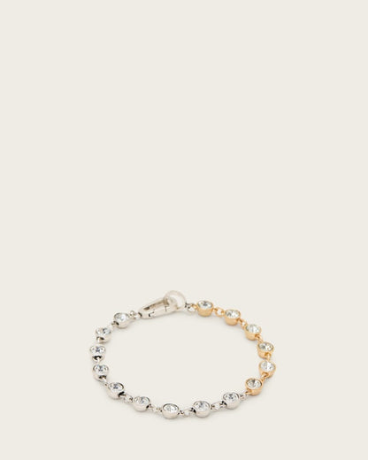AllSaints Pippa Crystal Bracelet Women's Warm Silver Mix Women's