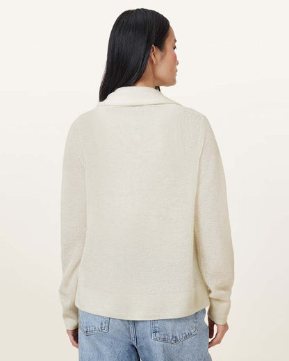 AllSaints Laina Knitted Cardigan Women's Chalk White Women's