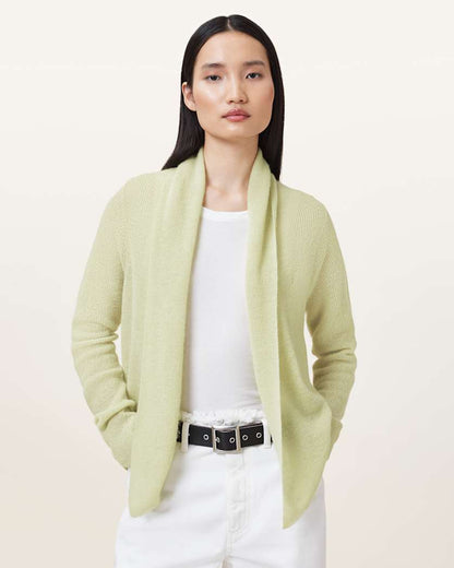 AllSaints Laina Knitted Cardigan Women's Chalk White Women's