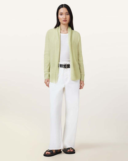 AllSaints Laina Knitted Cardigan Women's Chalk White Women's